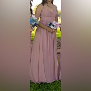 Azazie Dusty Rose Zeya Bridesmaid Dress